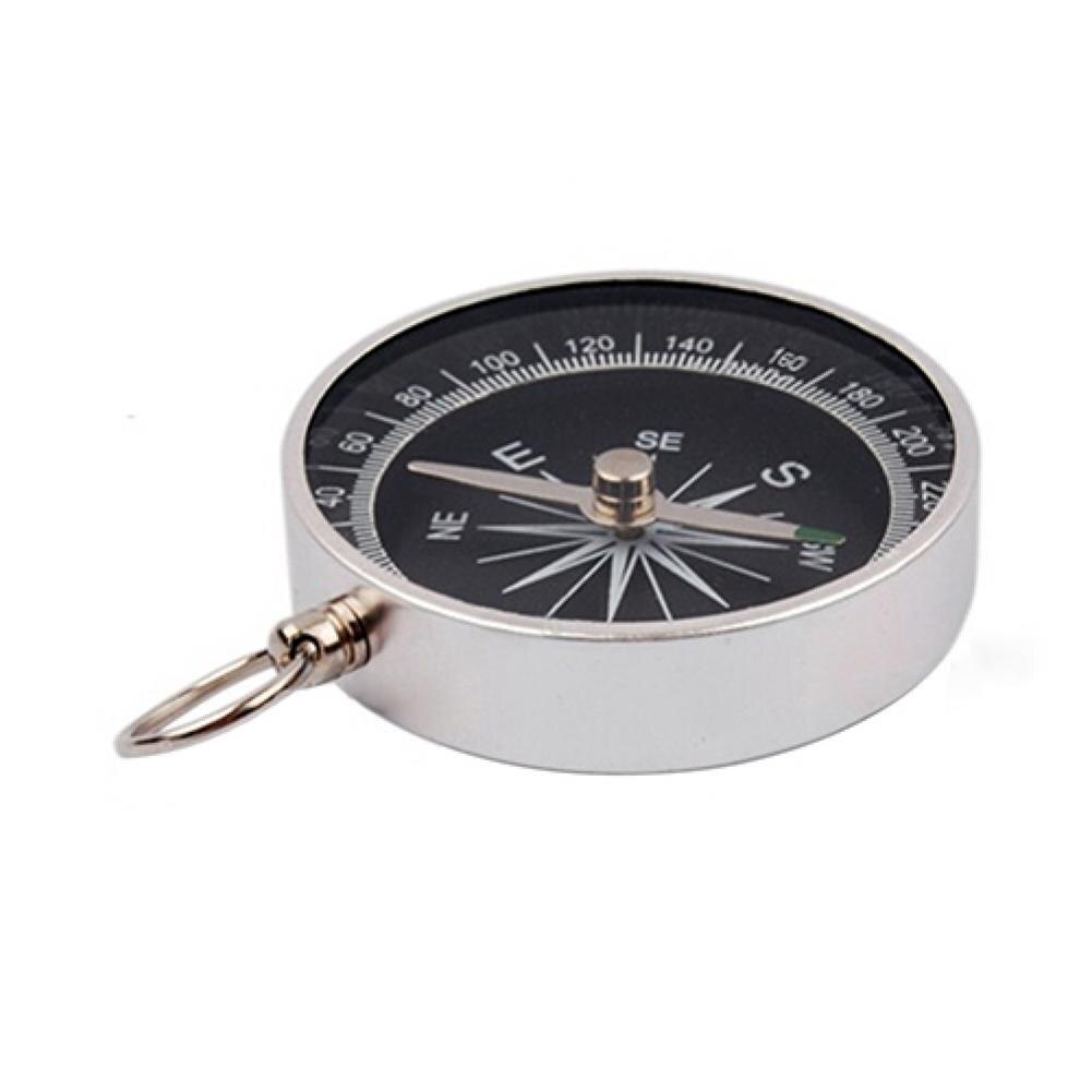 Mini Pocket Compass Hiking Lightweight Aluminum Wild Survival Compass Outdoor Sports Navigation Tools Accessories