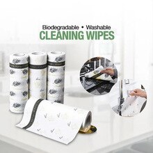30PCS Biodegradable Washable Cleaning Wipes Kitchen Padded Lazy Cleaning Rag Waterproof Towel Kitchen Paper Towel
