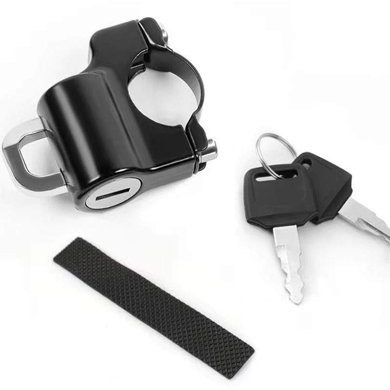 Bloqueio de capacete neutro veículo elétrico fixo anti-roubo artefato de segurança bateria motocicleta corda de fio chapéu bloqueio de gancho: Default Title