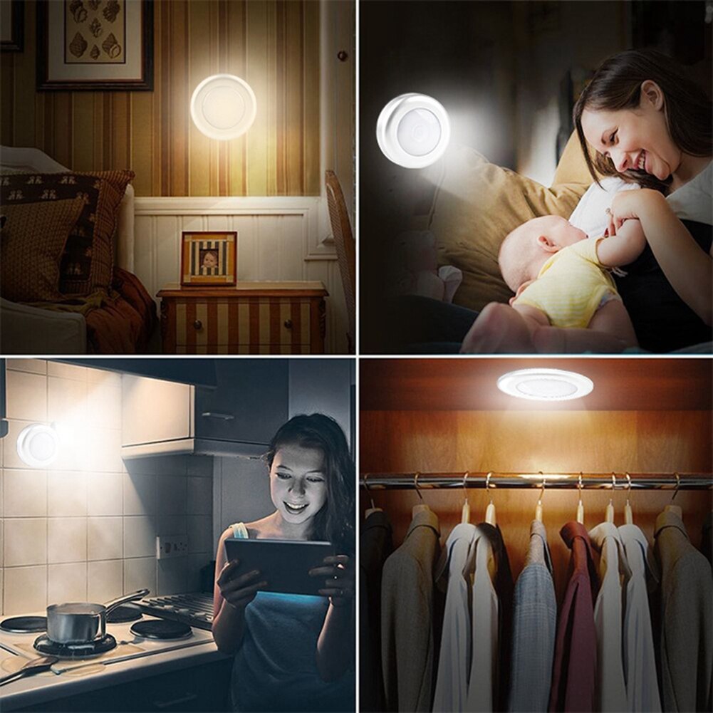 Infrared Wiireless Remote Control LED Under Cabinet Light USB RechargeTouch Sensor Closet Wall Lamp for Kitchen Wardrobe Bedroom