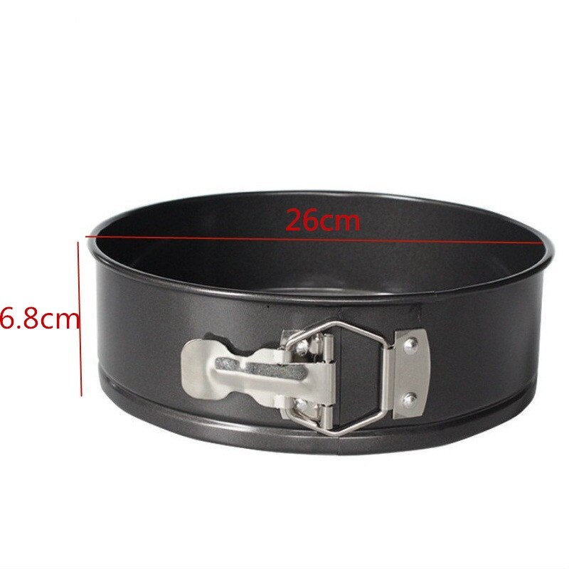 Carbon Steel Non-stick Spring Form Baking Pan Removable Bottom Cake Pan Bakeware Cake Baking Moulds Kitchen Accessories Gadget: 26cm