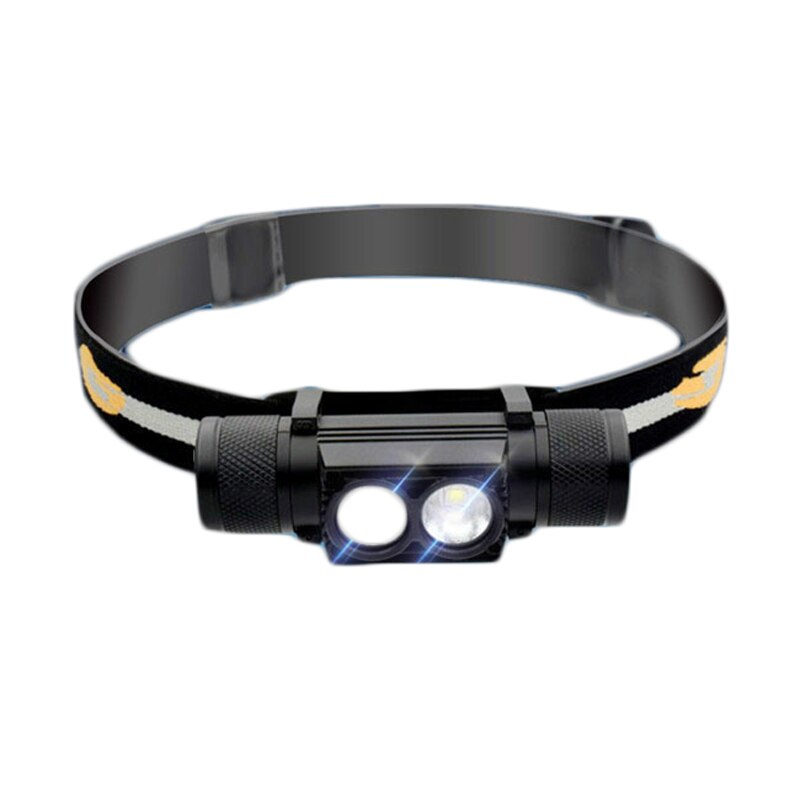XANES D25 1650LM 2 x XPL LED 6 Modes Stepless Dimming USB Interface IPX6 Waterproof Headlamp Emergency Lamp Torch Spotlights