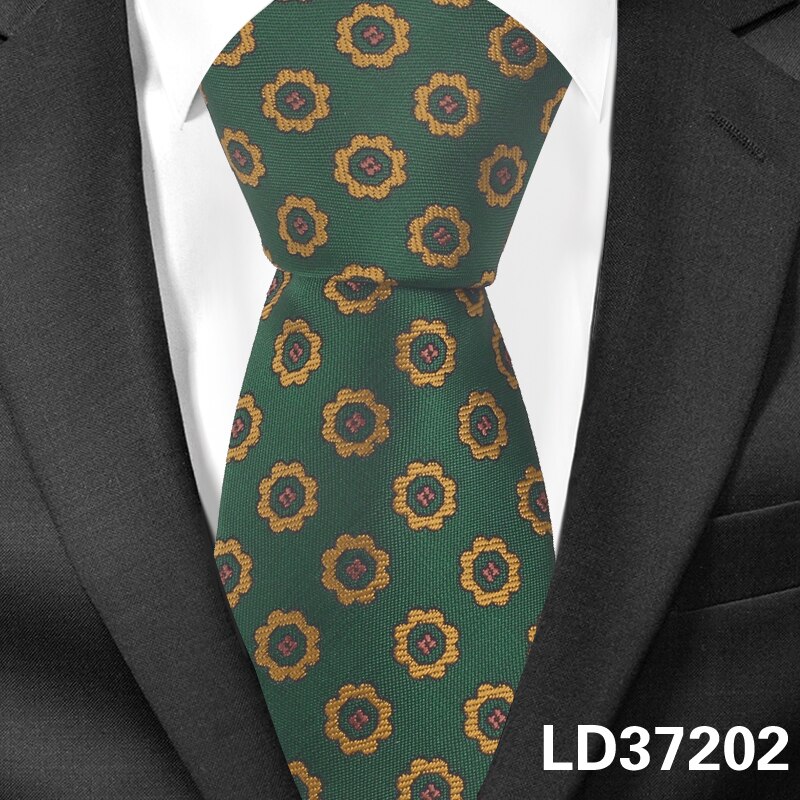 Blomsterhalsbånd til mænd kvinder klassisk jacquard slips til bryllup forretningstøj tynd slips slank mænd slips gravatas: Ld37202