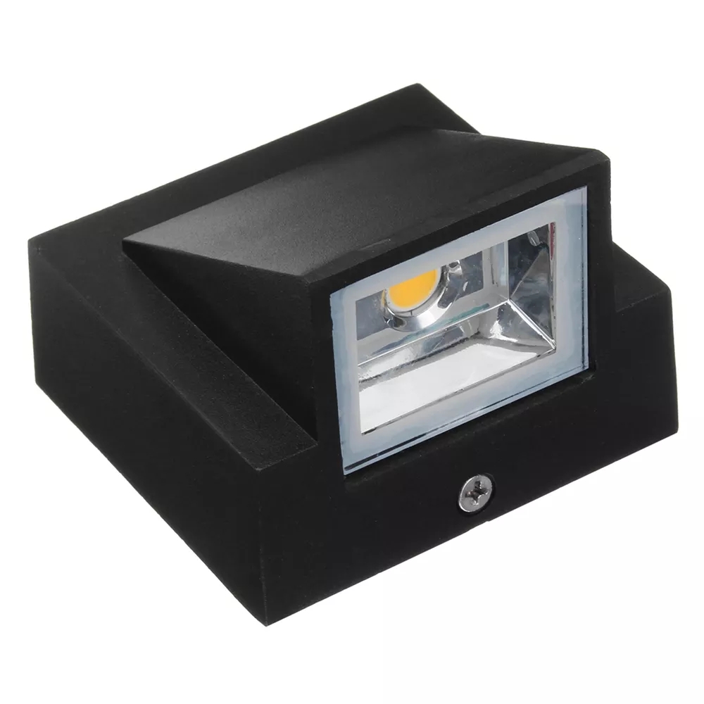 Aluminium Wandlamp Waterdichte Outdoor Led Wandlamp IP65 Tuin Verlichting Lamp Voor Blaker Balkon Decoratie AC110V 220V: Licht Geel / RGB