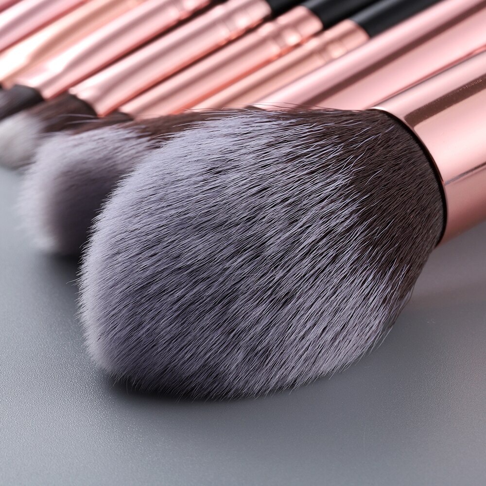 Fld 10 stuks kabuki premium synthetische make-upkwasten foundation poeder blending spons oogschaduw wimpers wenkbrauw make-up kwastenset