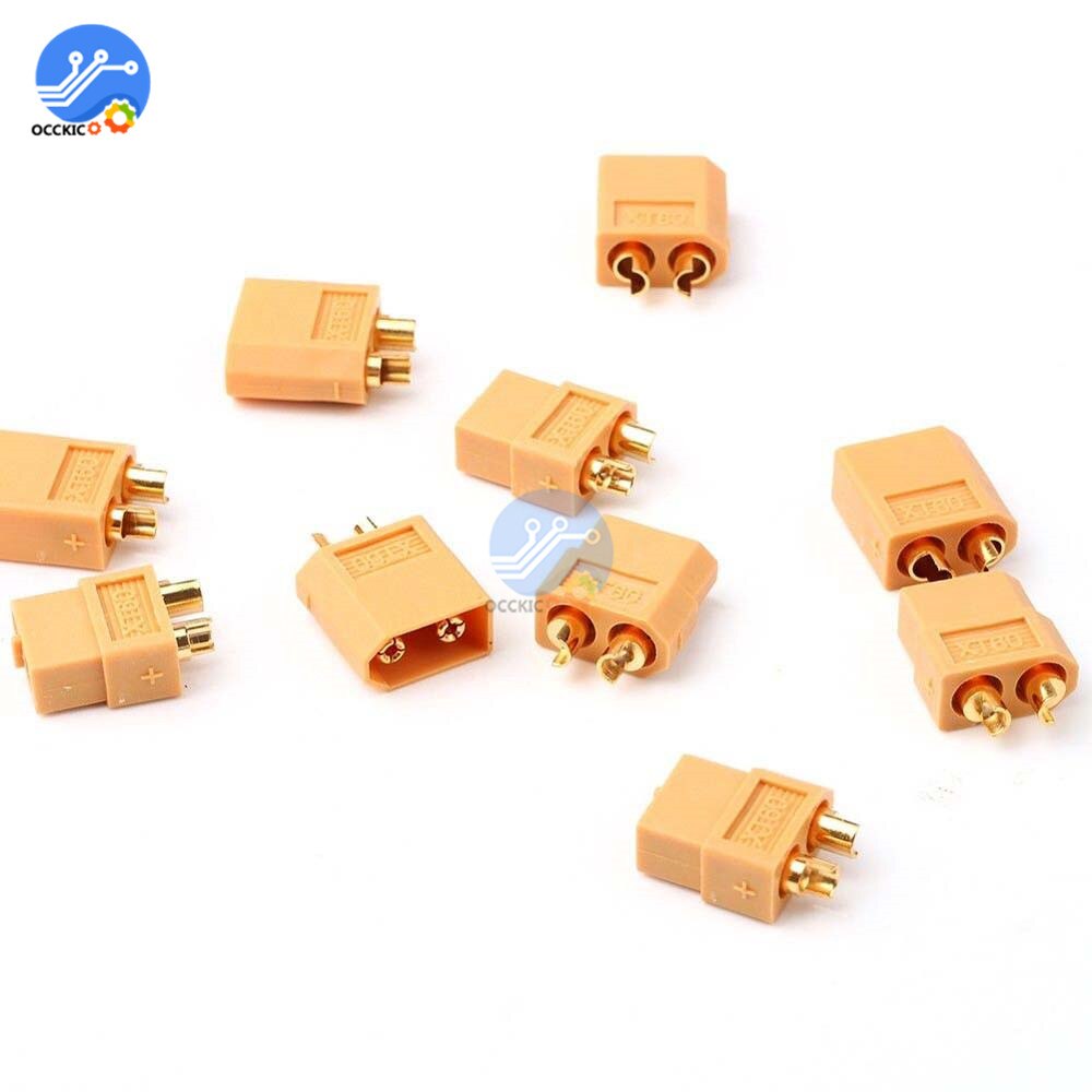 Clavijas de conectores tipo bala para batería Lipo RC XT60 XT-60, 5 pares, 10 Uds.,