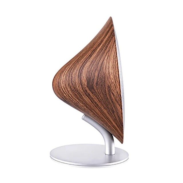 Retro Hout Draadloze Bluetooth Speaker Nfc Touch Oppervlak Subwoofer Home Bluetooth 4.2 Audio Center Desktop Tws Stereo Boombox Aux: brown