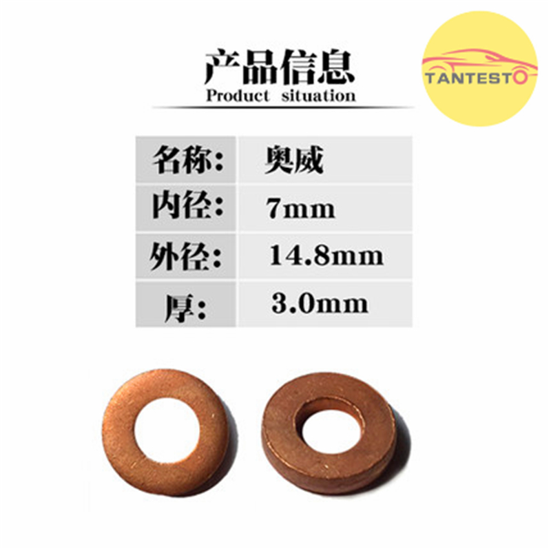 Común inyector para riel Arandela de cobre anillo de sello Askets F00RJ02175 F00VP01004 11176-30011 F00RJ01453 F00VC17503 F00VP01004 F00VP0: aowei 3.0mm