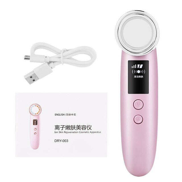 LED RF Photon thérapie peau du visage levage rajeunissement dispositif de Vibration Machine EMS Ion microcourant mésothérapie masseur: Default Title