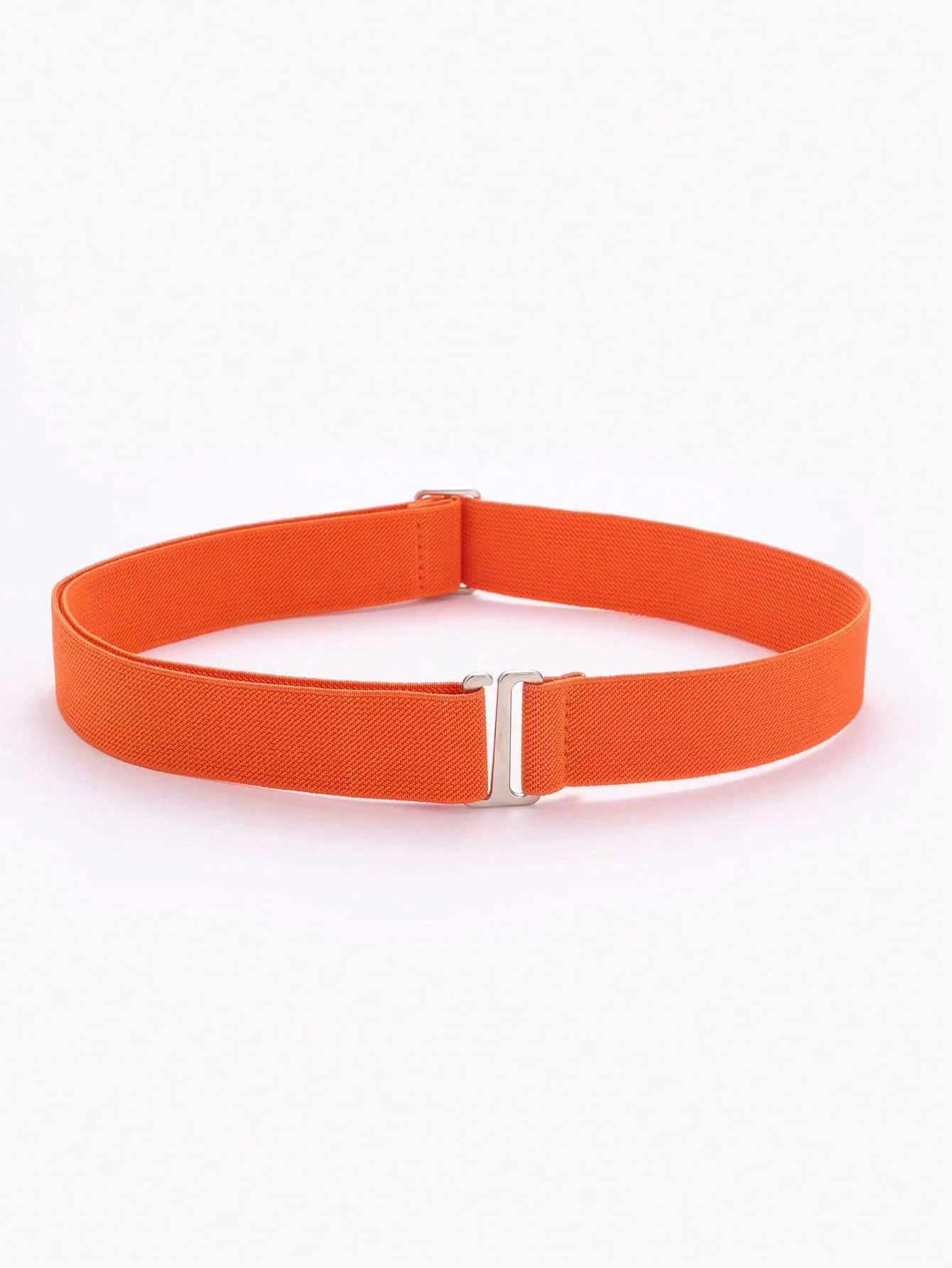 1pc elastische, comfortabele en verstelbare antislipbroekriem voor dames, past op de meeste maten: Oranje