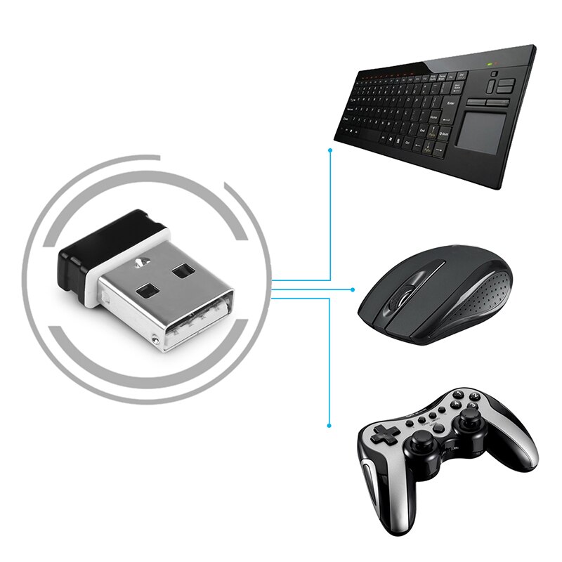 Wireless Dongle Receiver Unifying USB Adapter For Logitech Mouse Keyboard Connect 6 Device ForK800 K750 K520 K350 K340 K320 Etc
