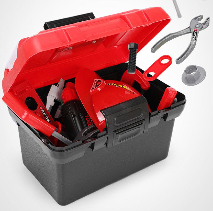 Caja de herramientas de reparación para niños, herramienta de reparación de simulación de taladro eléctrico, destornillador, conjunto de juguetes de reparación, juguete para