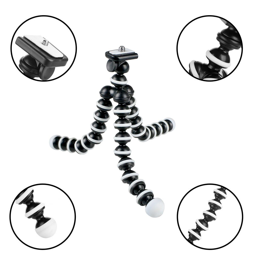 GAQOU – support de trépied Mini poulpe, support de téléphone Portable Flexible pour caméra Gopro, support de bureau pliable