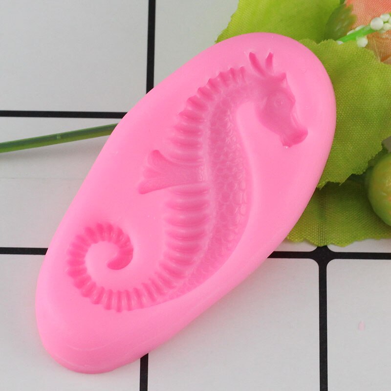 Mujiang 3d merihevonen kakku silikoni fondantti muotti sugarcraft kakun koristelu työkalut karkkia suklaa 3d askartelu saippua hartsi savi muotit