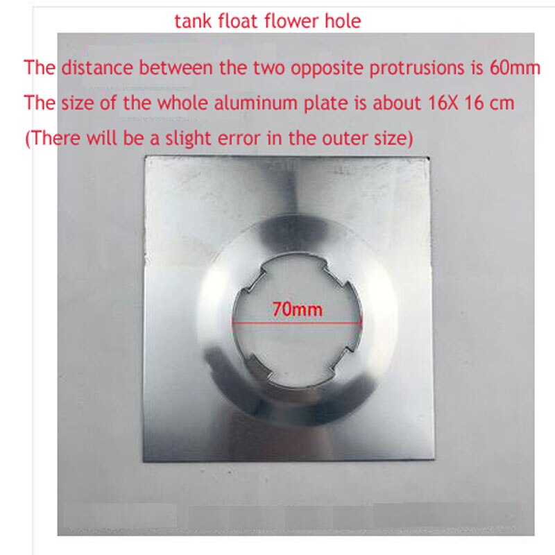 Samochodowe pływak robić zbiornika paliwa kwiat otwór akcesoria aluminiowa płyta tłoczenie części 55/65/70/103mm ciężarówka zmodyfikowane części blokowanie Fu: 70MM