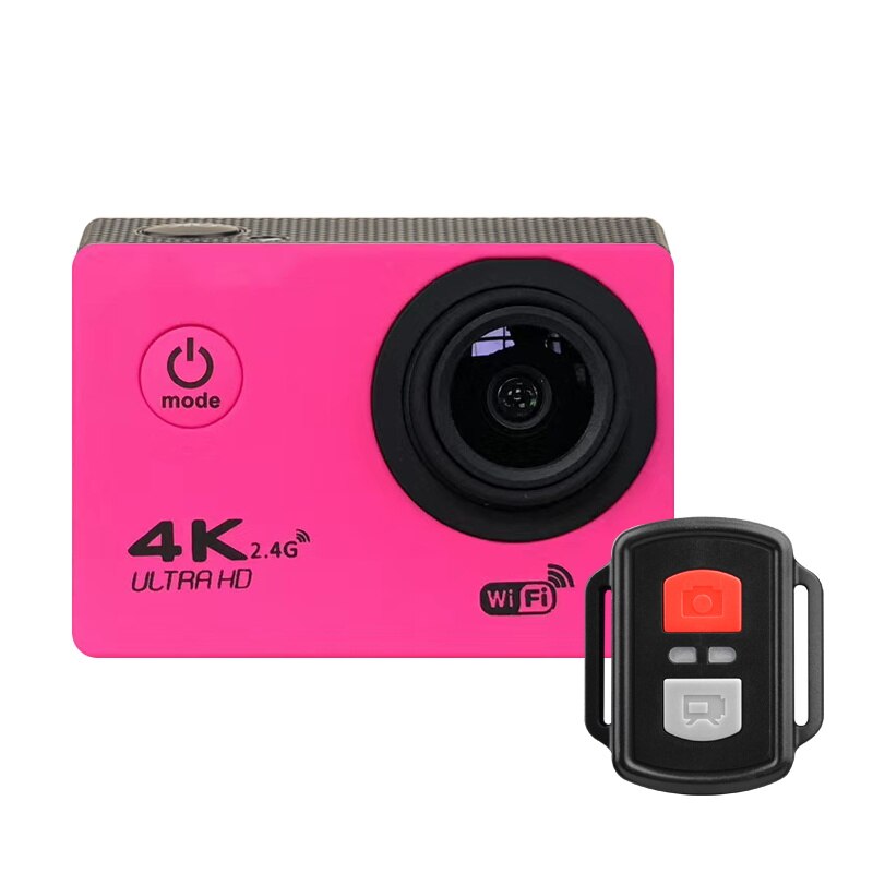 H9/H9R Action Camera Ultra HD 4K WiFi 2.0 Inch 170D Underwater Go Waterproof Pro Helmet Video Recording Cameras Sport Cam: H9R Red