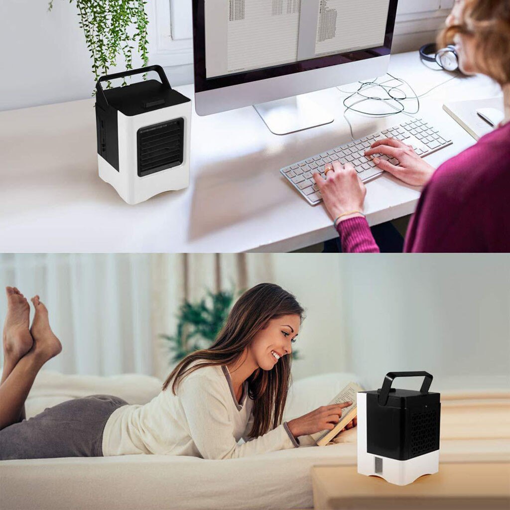 Mini Portable Air Conditioner Summer Air Cooler Home Kitchen Room Conditioning Humidifier Purifier Desktop Small Air Cooler Fan