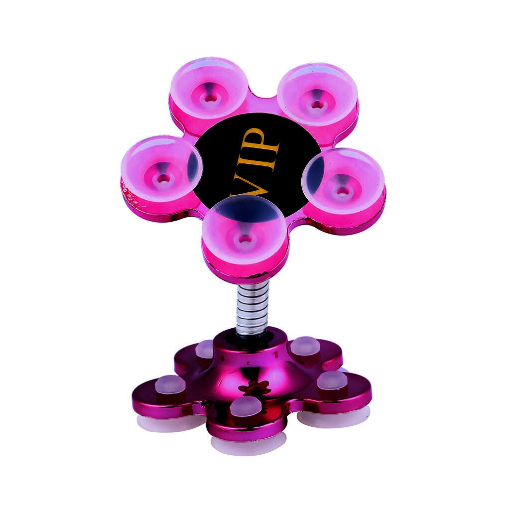 Auto Houder Universal In Car Sucker Stand Houder 360 Draaibare Multiangle Telefoon Houder Auto Smartphone Houder Zuignap: Roze