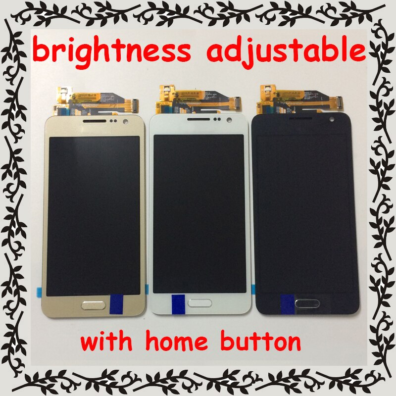 Brightnes Verstelbare Voor Samsung Galaxy A3 A300 SM A300F A300M A300FN Lcd-scherm Monitor + Touch Screen Digitizer Vergadering