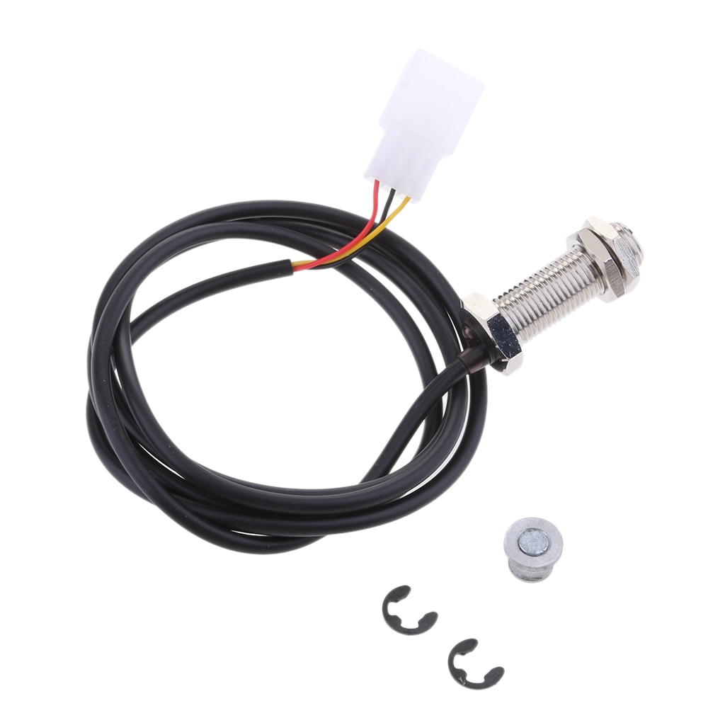 Motorcycle Speedometer Tachometer Digital Sensor Cable with 2 Magnets