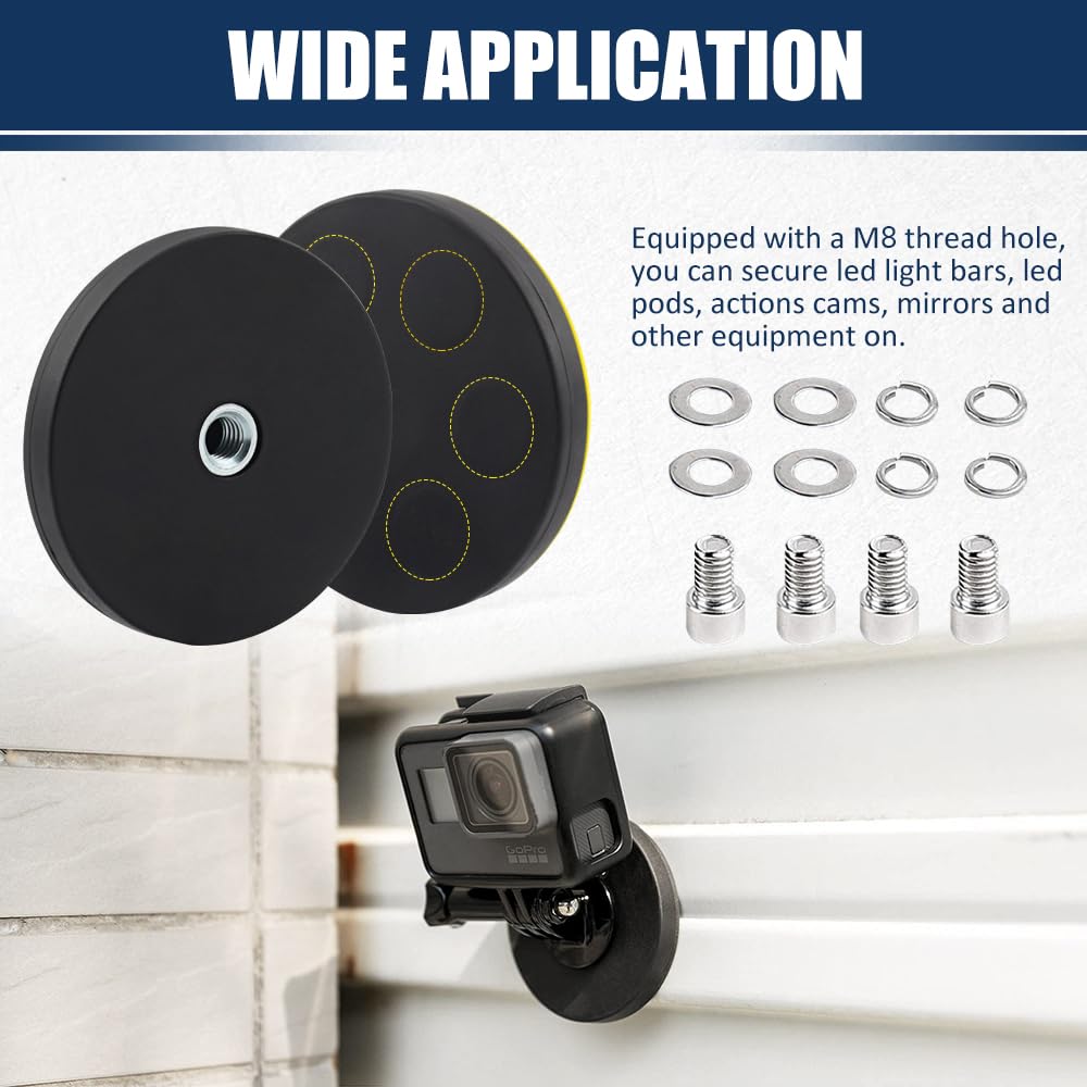 Rubber Gecoate Magneet Neodymium Magneet Basis Met Rubber Coating Anti Kras Magneet Met Rubber Gecoate Buitendraad