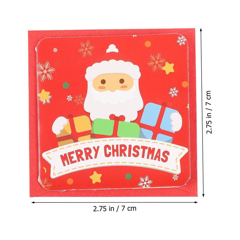 2 set/48pcs Message Cards Delicate Greeting Cards Christmas Cards Christmas Greeting Cards for Party Year