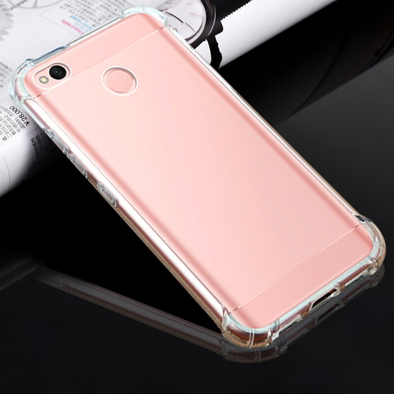 Anti-Krassen Comfortabele Transparante Shockproof Case Voor Redmi 4X Full Body Zachte Lichtgewicht Ultra Dunne Tpu Phone Back Cover