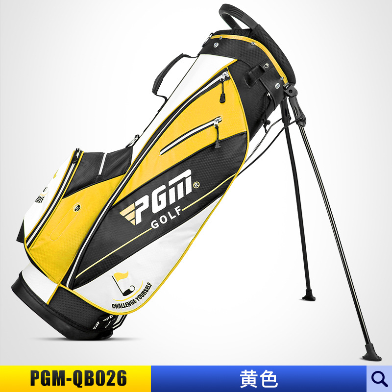 Pgm Golf Stand Bag Ultra Licht Golf Standaard Stand Bag Met Schouderband Golftas: yellow