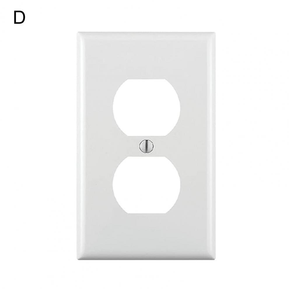 Socket Plate Hard Heat Resistant US Standard Wall Switch Receptacle Outlet Cover for Home: D