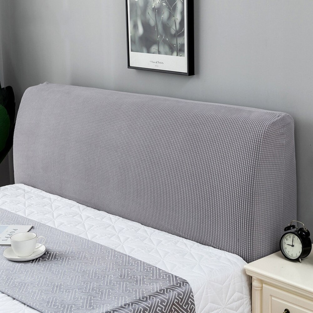 Tykkere elastisk altomfattende sengegavl seng hoveddæksel ensfarvet seng hoved rygbeskyttelse støvdæksel almindelig blød boligindretning: 3 / 180cm