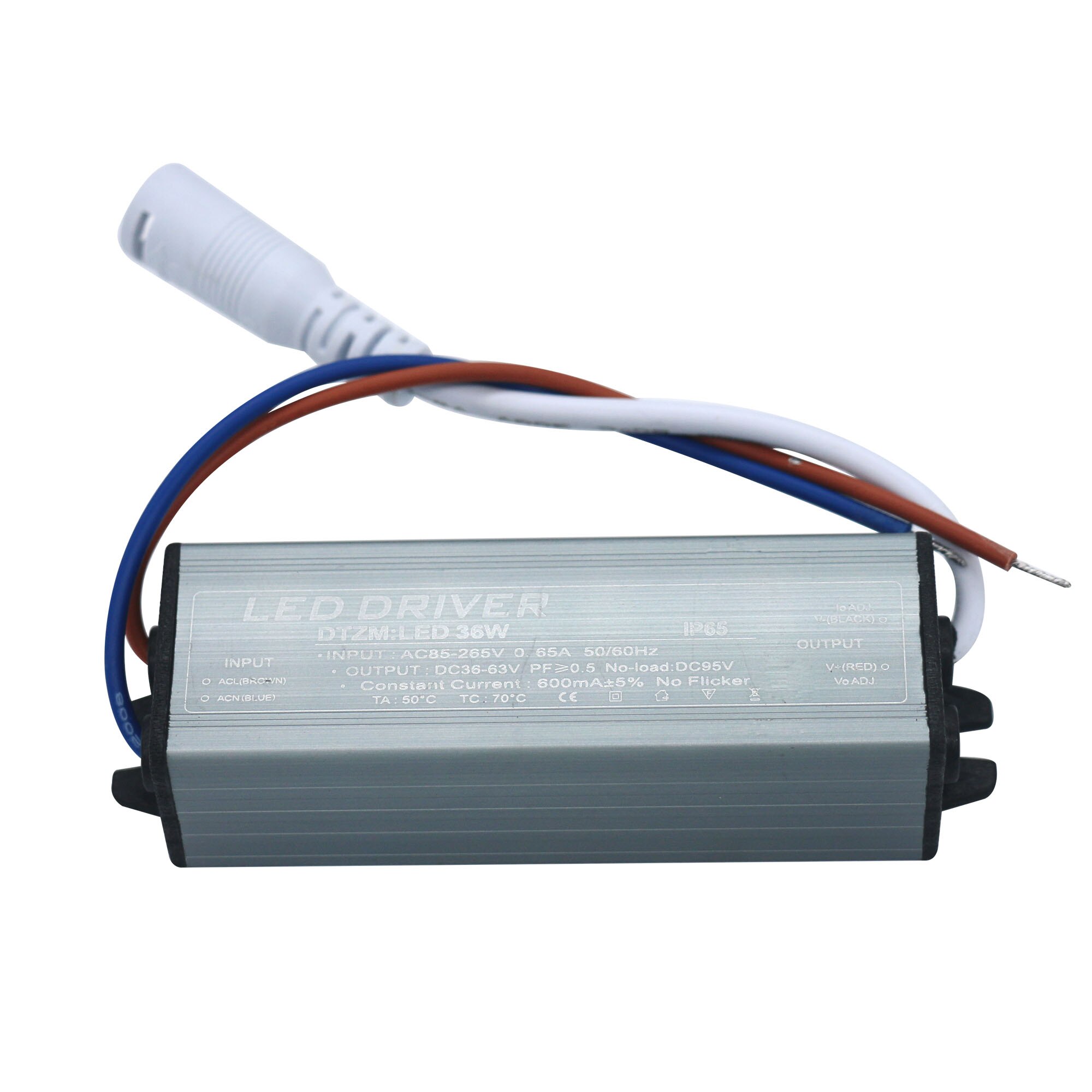 AC85-265V LED Driver 600mA 36W For LEDs Power Supply Lighting Transformers For Outdoor waterproof Output 36-65V