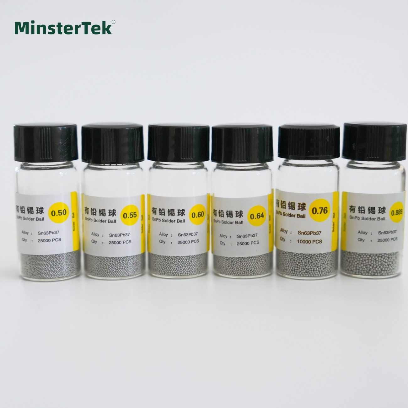 Leaded Solder Balls BGA Reballing Soldering Welding Railing Ball Spheres 0.2/0.25/0.3/0.35/0.4/0/45/0.5/0/55/0.6/0.64mm 25K