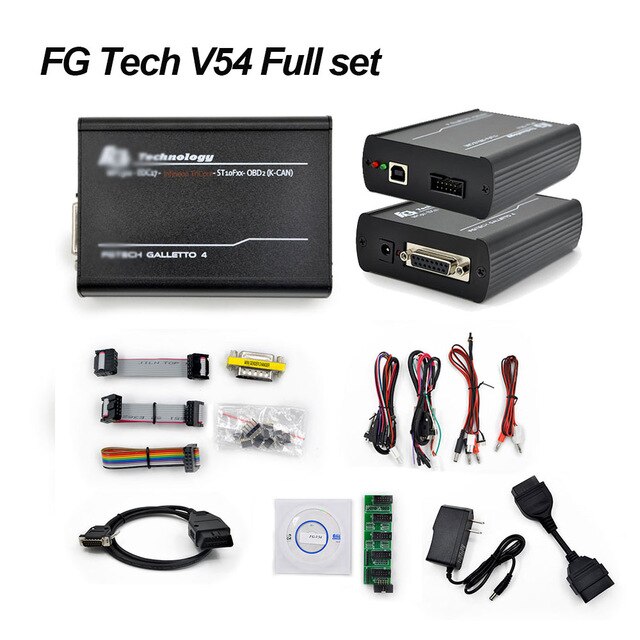 Fgtech Galletto 4 Master V54 Fg-tech 2 Galletto V54 VD300 Funzione di Supporto BDM BDM nessun limite obd2 auto ECU strumento di Chip Tuning: FG Tech V54 full set