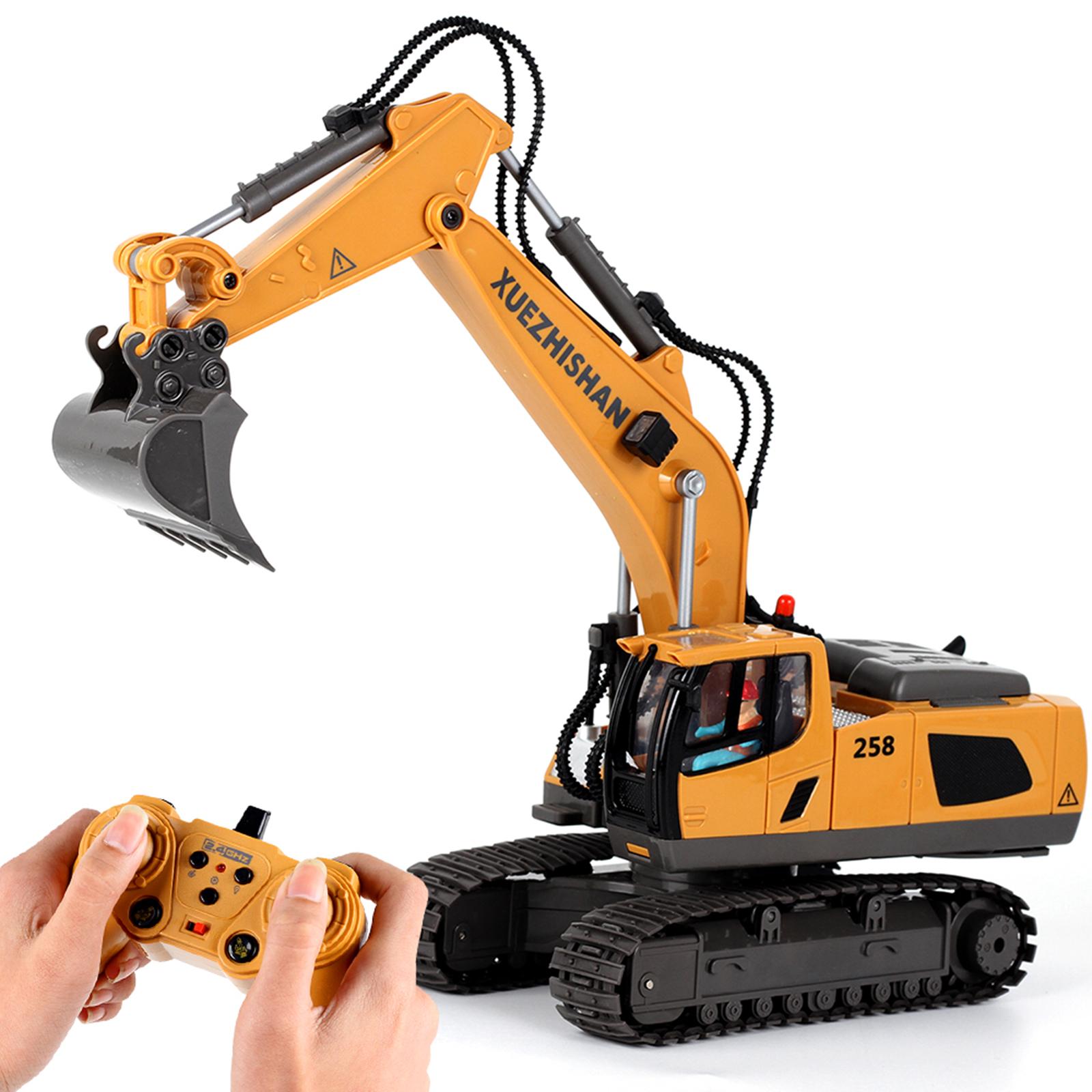 Radio controlled excavator , 11- channel electric vehicle toy for children's birthday: B
