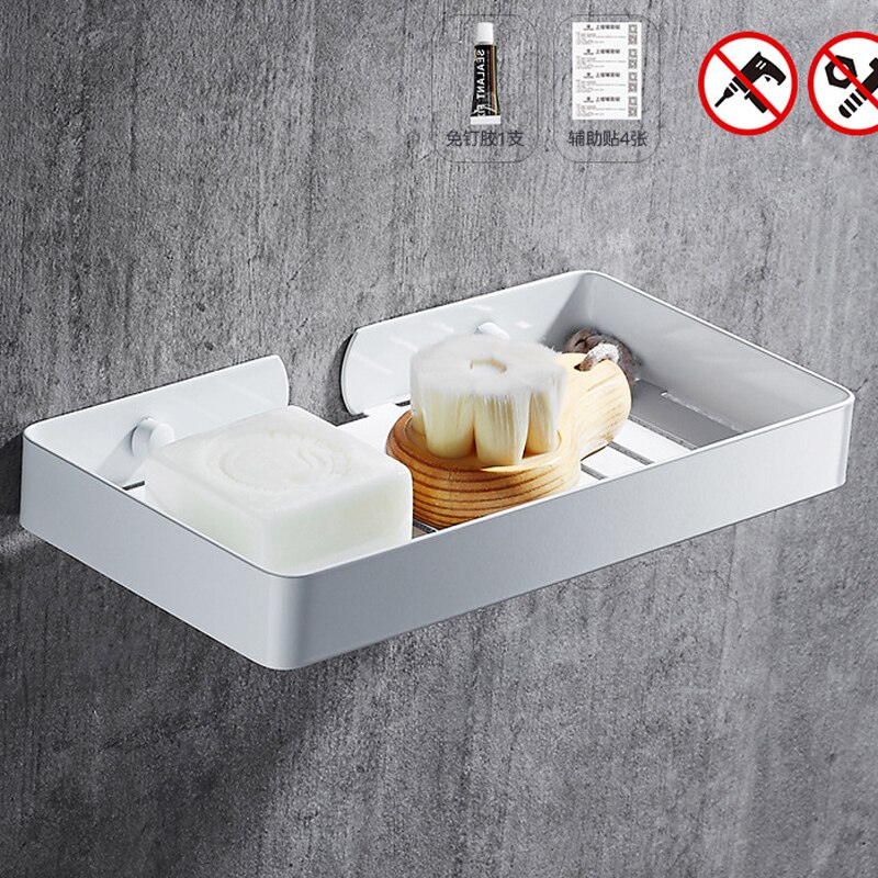 Bathroom Shower Soap Dish Storage Stainless Steel Holder Matal Soap Holder Bathroom Container Organizers