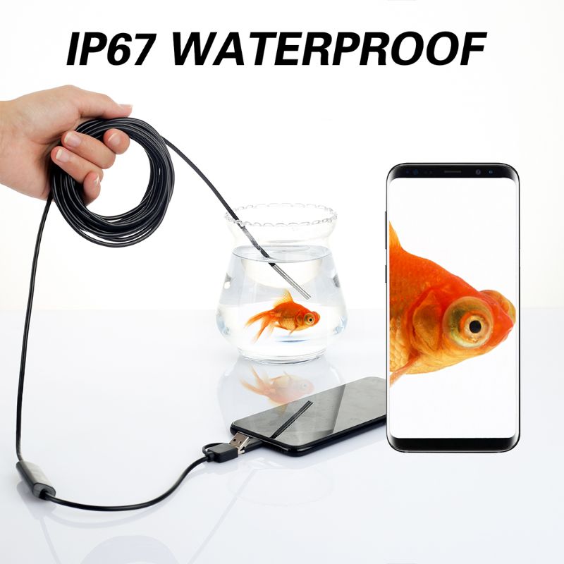3IN1 Industrial Endoscope Camera 3.9MM IP67 USB Borescope Inspection Camera Kit