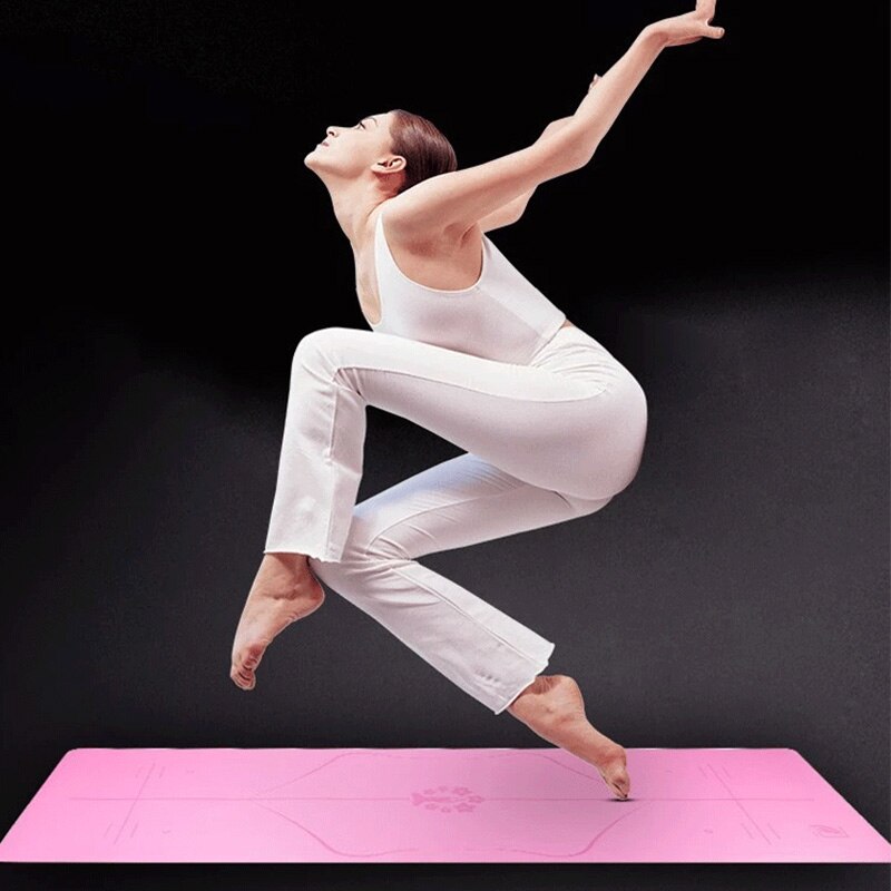 Non-Slip Yoga Mat 5mm - Tasteless Pilates Gym Exercise Fitness Mat for Beginners