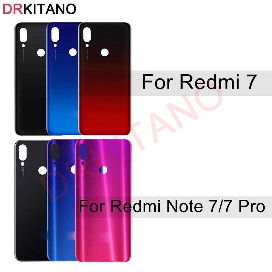 coperchio posteriore per Xiaomi Redmi Nota 7 coperchio posteriore in vetro pannello sportello batteria Redmi 7 Nota7 pro custodia posteriore sostituzione custodia in vetro