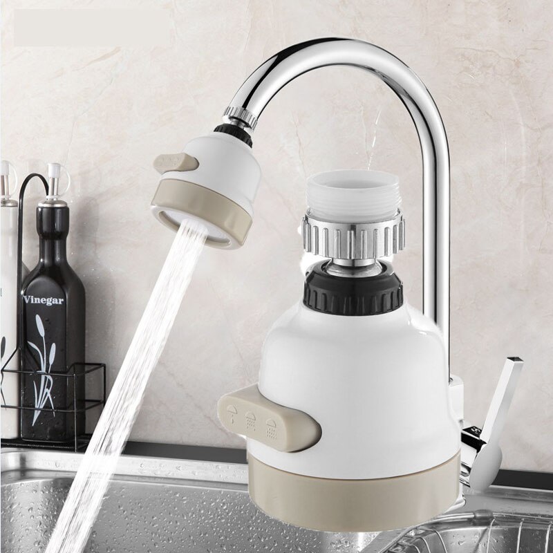 Grifo de ajuste giratorio para cocina grifo de ducha con filtro, ahorro de agua para el hogar, accesorios para fregadero, 360