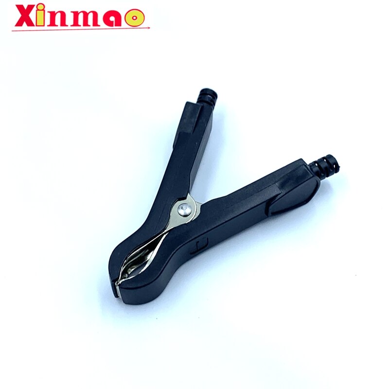 2PCS 50A fully closed alligator clip with fuse electrical test clamp full sheath battery clamp environmental plastic clip