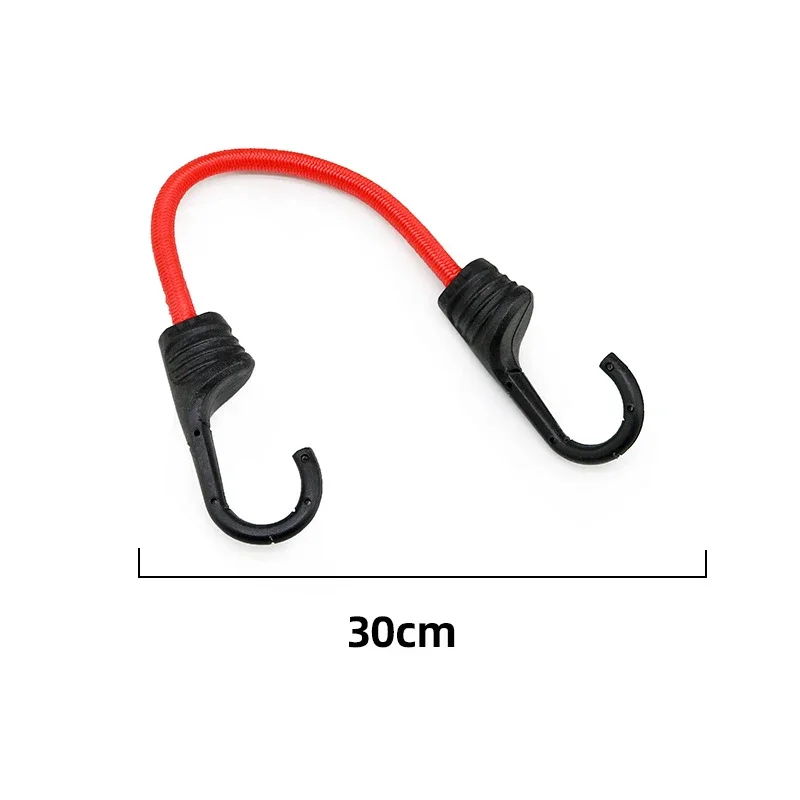 Motorfiets elastische bagagerek met haken, verstelbare elastische bagageriem, motorfiets bagagebevestigingsriem, fietsaccessoires: legergroen
