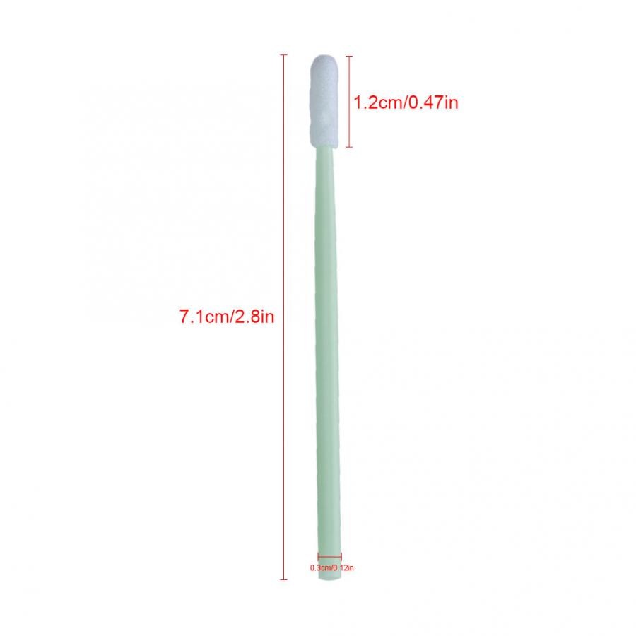 100 pièces antistatiques mousse nettoyage écouvillons pointe ronde bâton pour imprimante/disque/lentille
