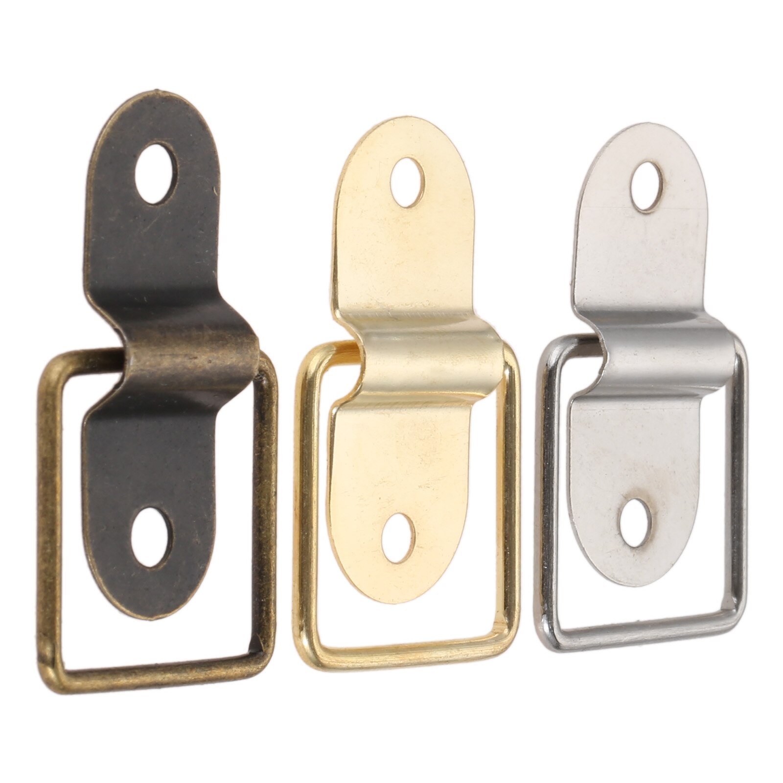 10/5 PCS D-Ring Tie Down Metal D-Rings Trailer Drawer Cabinet Rectangle Handle D Ring Mounting Plate for Car Truck Bed Cargo