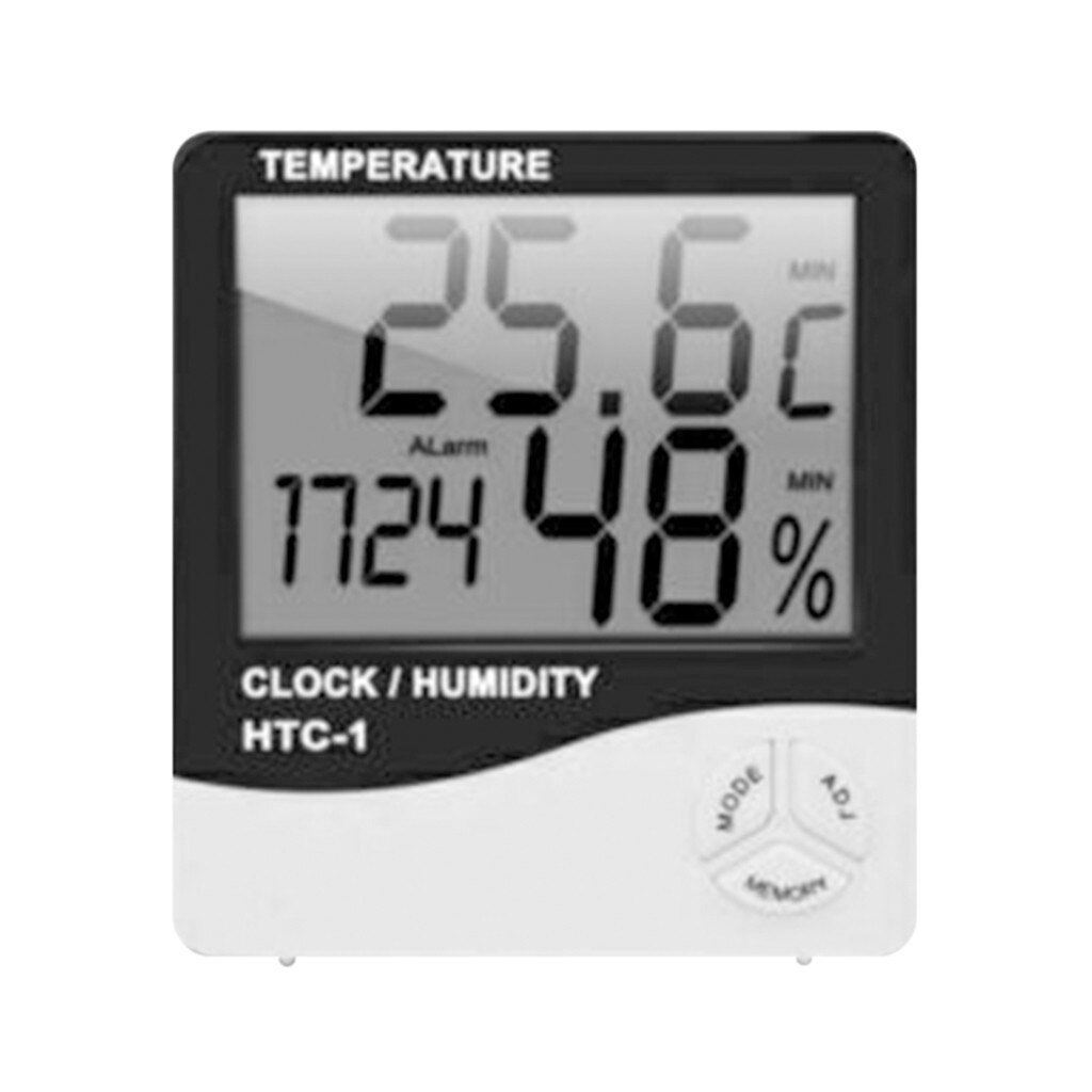 Dijital elektronik ortam termometre nem ölçer higrometre hava İstasyonu akvaryum banyo kapalı ile çalar saat G2: Default Title