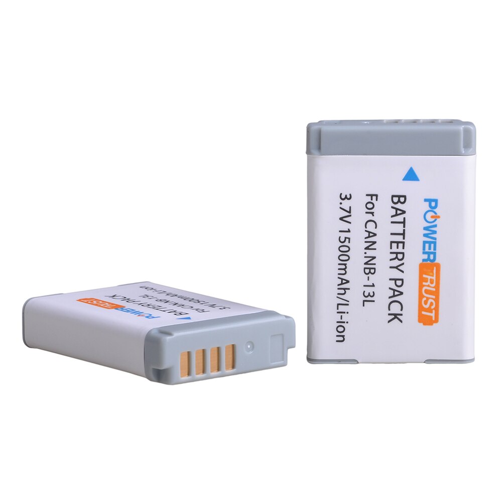 Batterie NB13L NB-13L pour Canon PowerShot G5X, G7X, G9X, G7X Mark II, SX620 HS, SX720 HS, SX730 HS, G9X Mark II, SX740 HS: 2x Battery