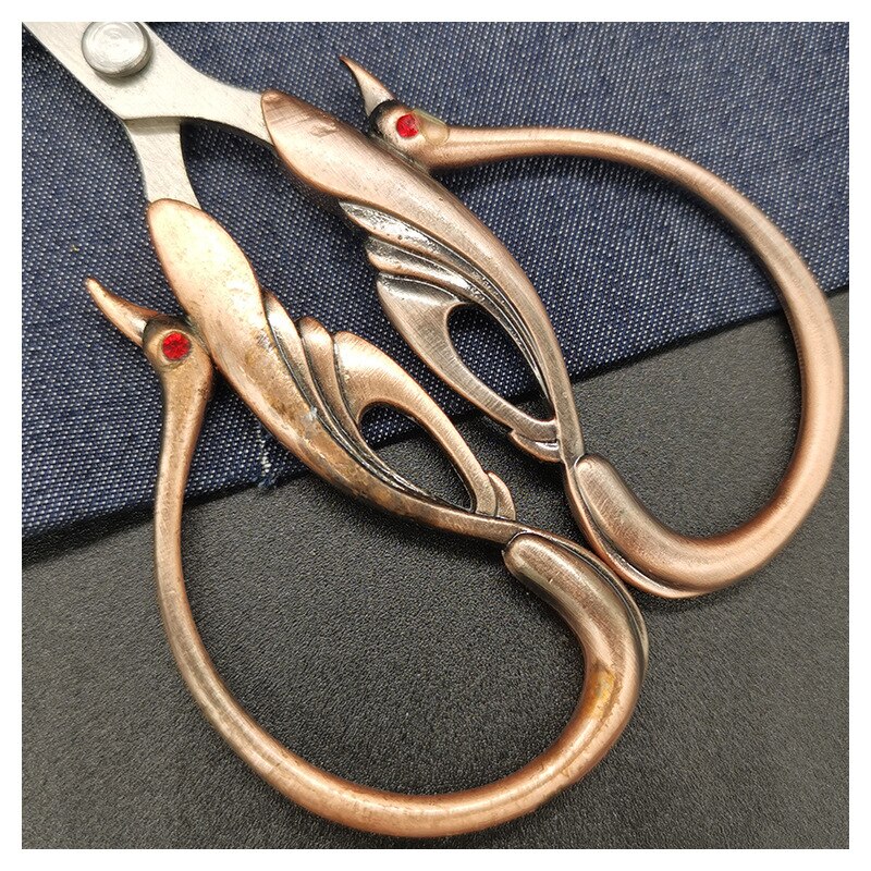 Swan Stainless Steel Antique Scissors Household Products Cuticle Scissors Sewing Supplies Craft Scissors Fabric Cutting