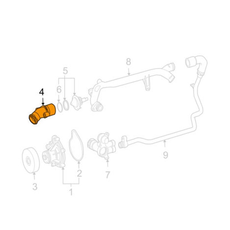 Koelvloeistof Thermostaat Behuizing Voor Mercedes-Benz S204 W203 W204 CL203 C230 2712001256