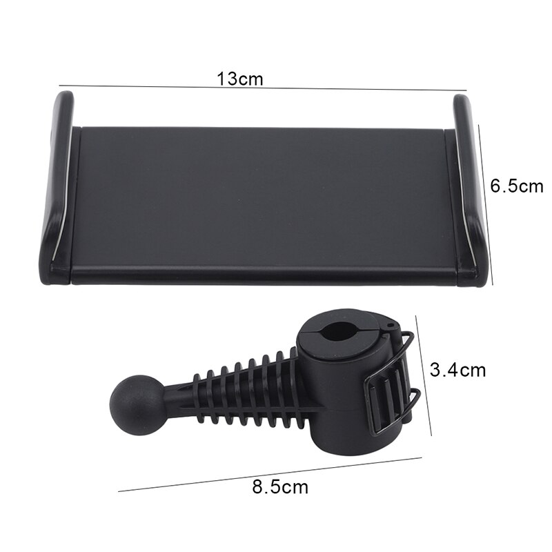 Auto telefoonhouder auto achterkussen live muziek instrument accessoires selfie stick statief geluidskaart telefoonhouder: B