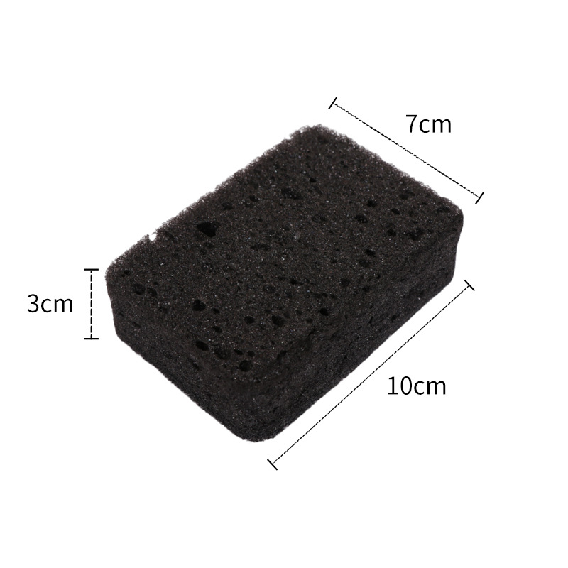 Esponja mágica de algas marinas negras de forma ovalada para cepillos de limpieza de cocina, limpieza de lavavajillas, esponja mágica duradera, herramientas para el hogar: M / Azul