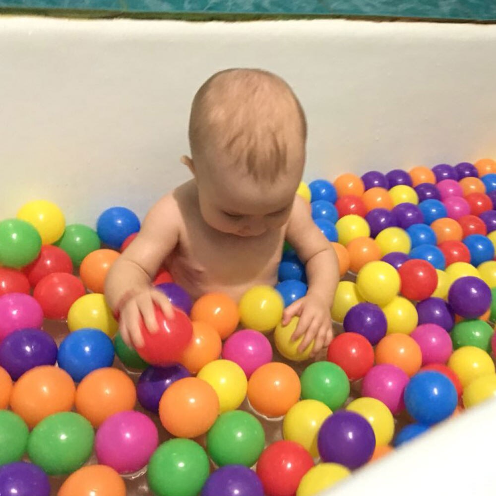 400 pcs/lot Eco-Friendly colored Soft Plastic Water Pool Ocean Wave Ball Baby Toys Stress Air Ball Outdoor Fun Sports Kid Toys